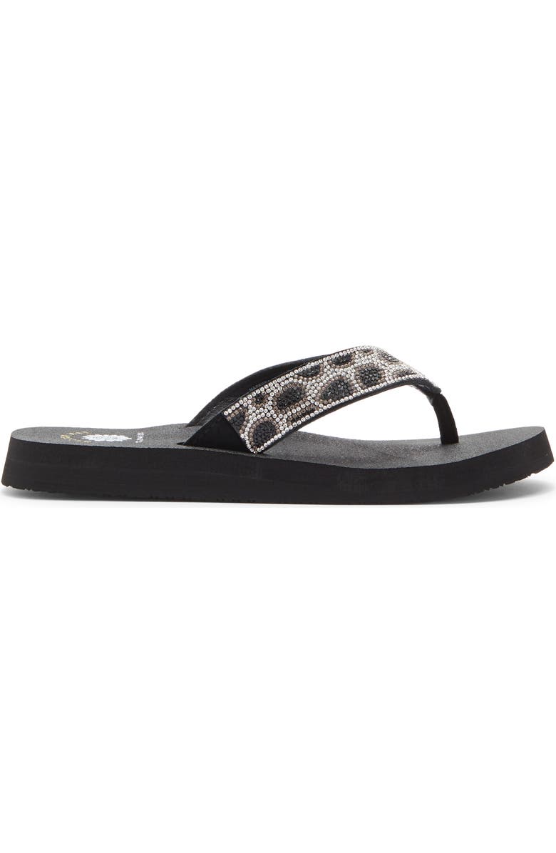 Yellow Box Premium Naseeba Flip Flop Sandal, Alternate, color, Black
