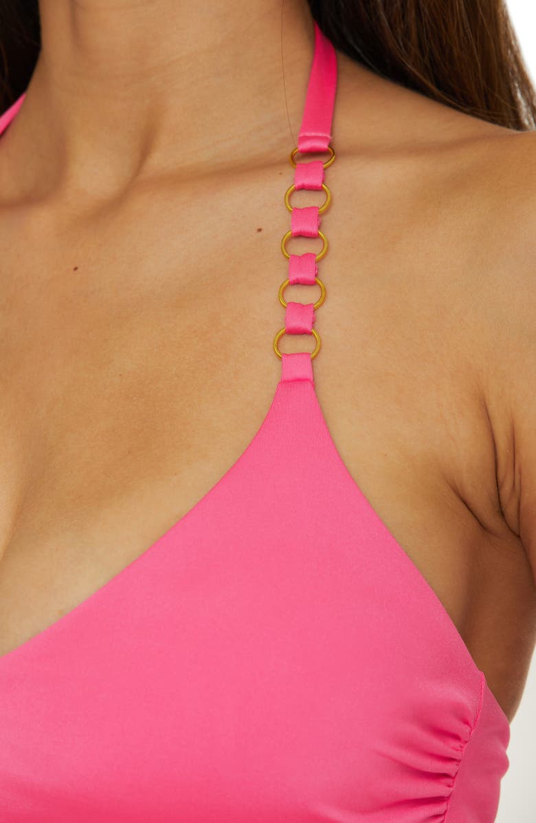 Trina Turk Monaco Ring Tankini Top, Alternate, color, Point Pink