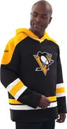 STARTER Men's Starter Black/Gold Pittsburgh Penguins Hockey Pullover Hoodie