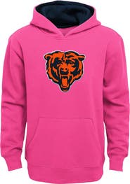 Outerstuff Girls Youth Pink Chicago Bears Prime Pullover Hoodie