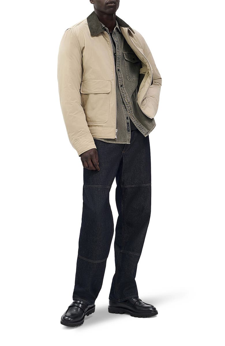 rag & bone Derrick Down Barn Jacket, Alternate, color, Light Metal