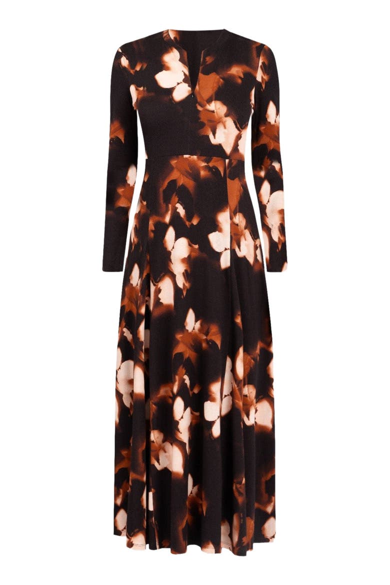 Macie Zip Up Dress, Alternate, color, orange