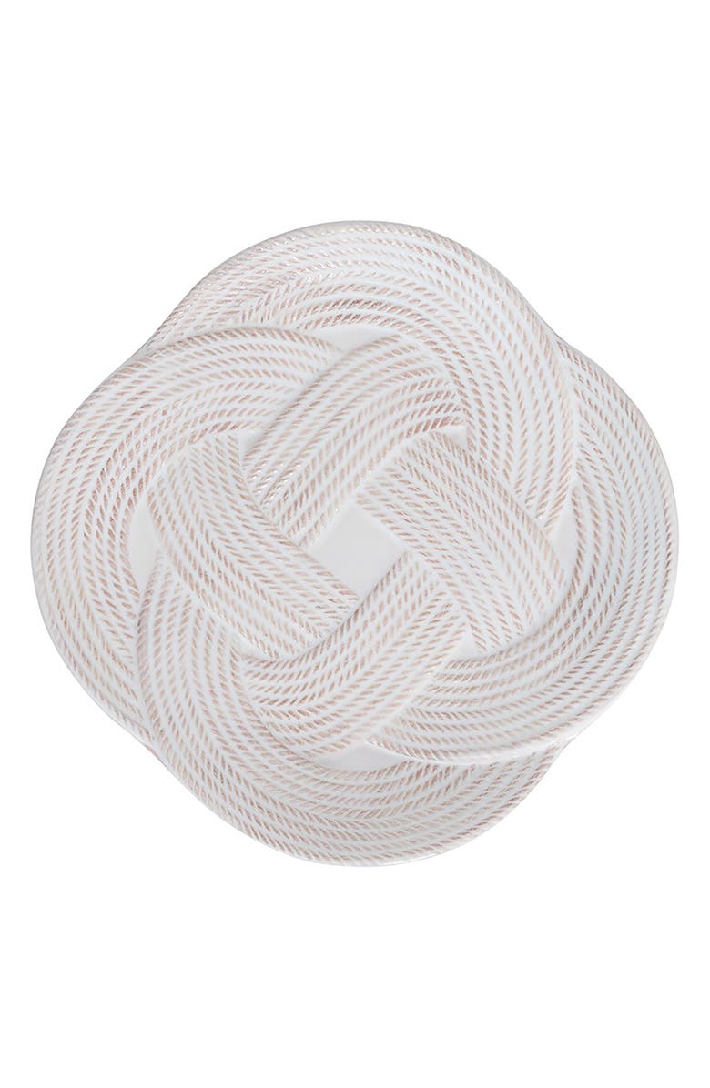 Juliska Le Panier Mystic Knot Dessert/Salad Plate, Main, color, Whitewash