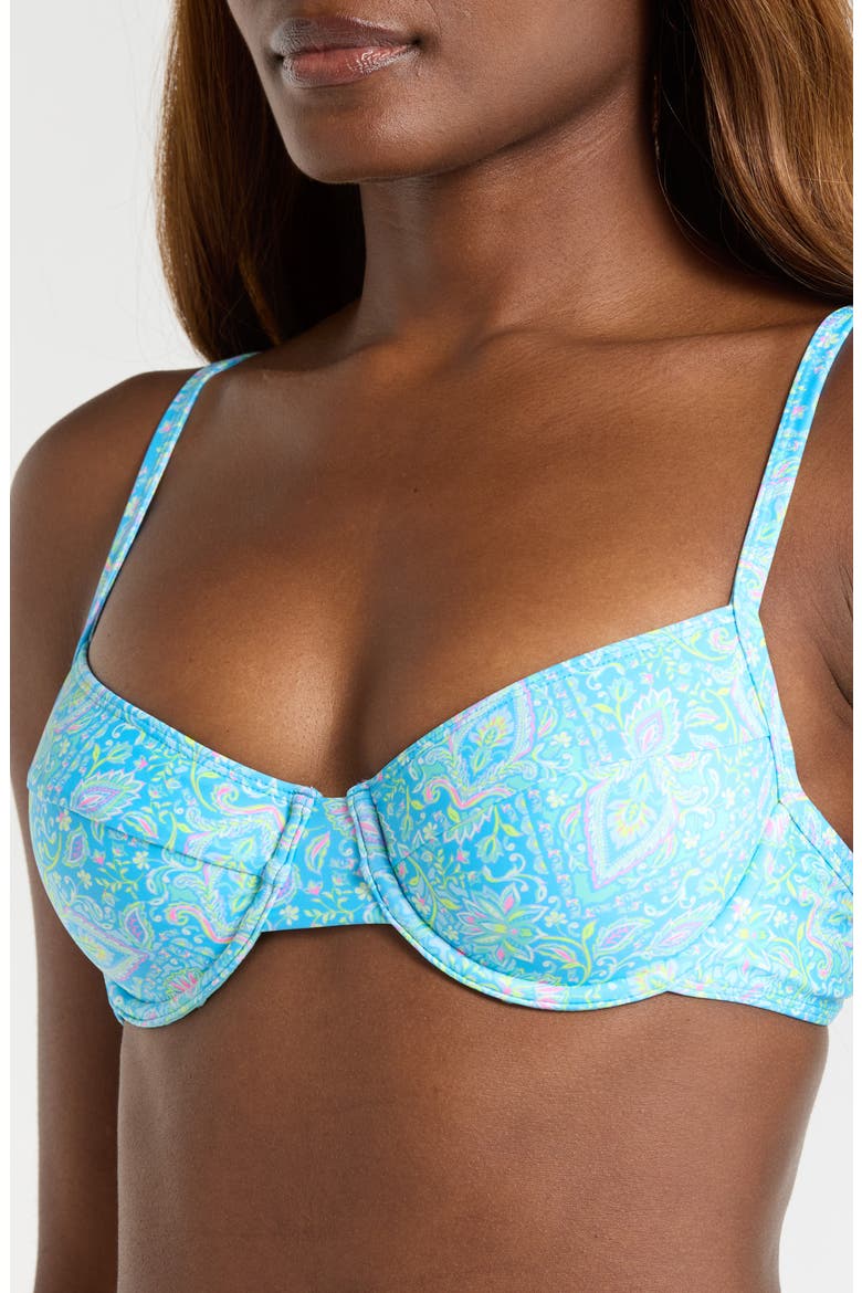 Ditzy Underwire Bikini Top, Alternate, color, STARGAZE