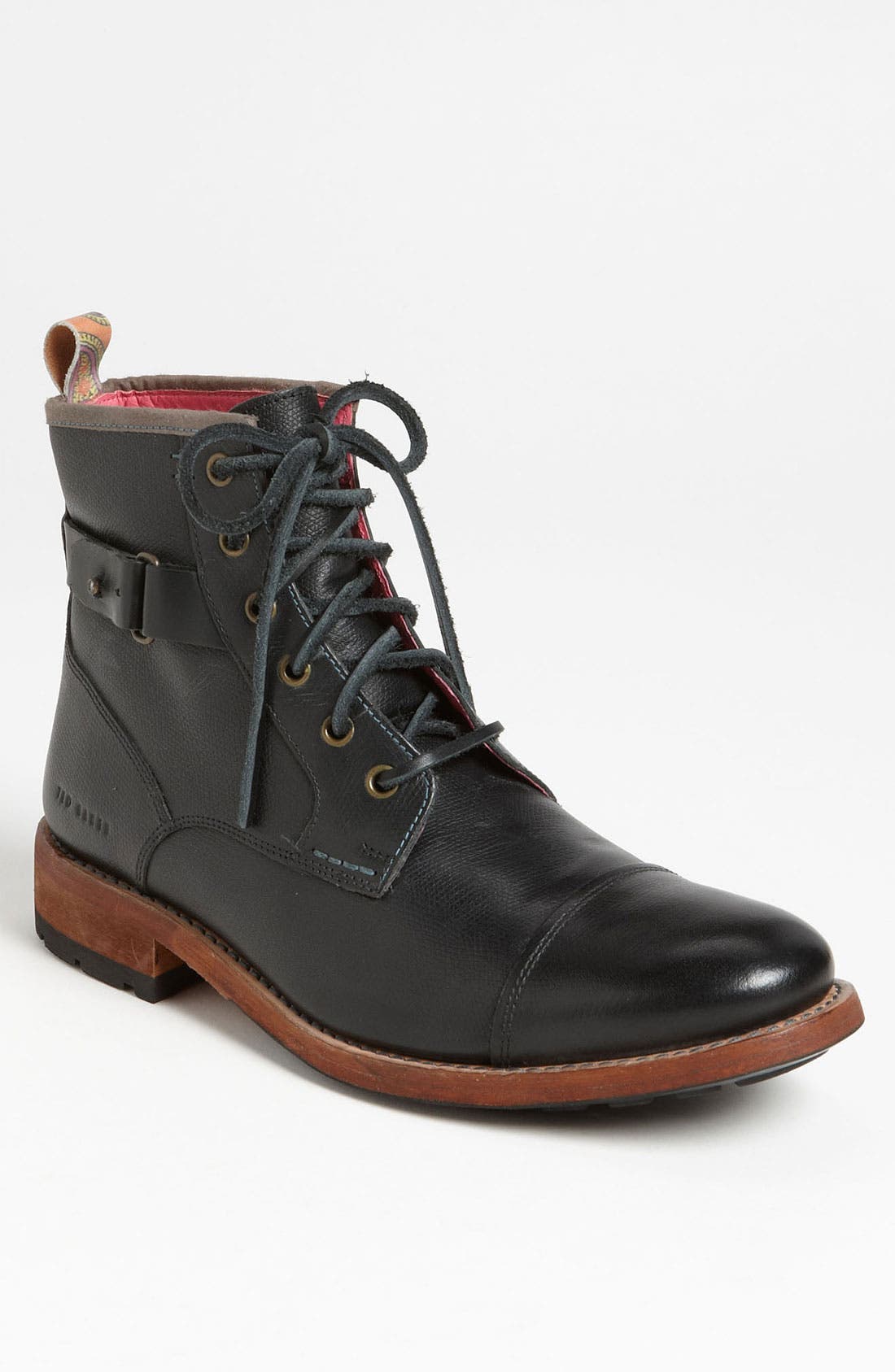 'Mukki 2' Cap Toe Boot, Main, color, BLACK