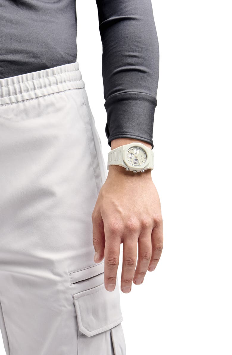 D1 Milano Polychrono Bracelet Watch, 40.5mm, Alternate, color, Grey