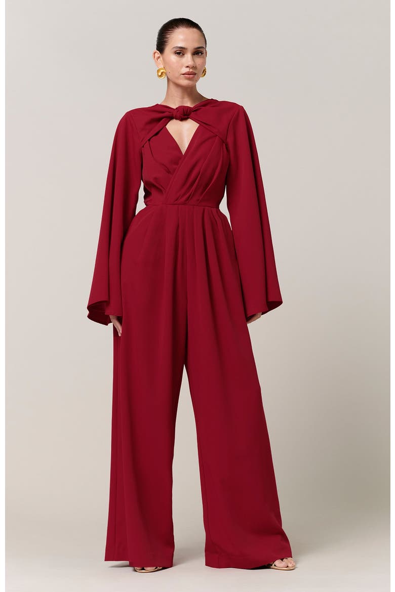 Alexa Jumpsuit, Alternate, color, Plum Red