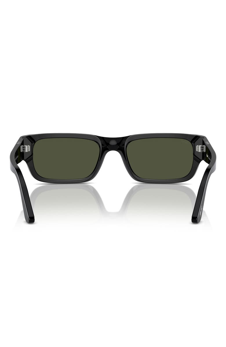 Persol Adrien 55mm Rectangular Sunglasses, Alternate, color, Black