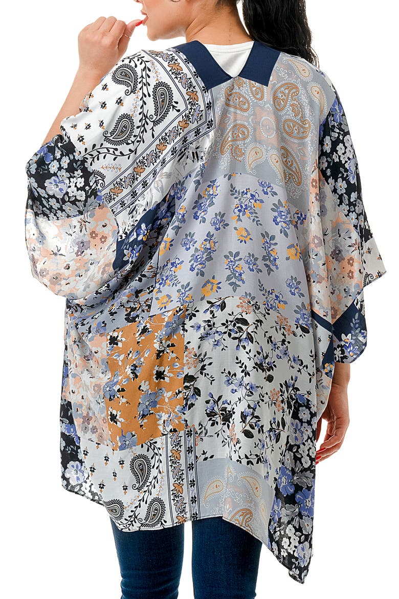 Floral Duster, Alternate, color, BLUE