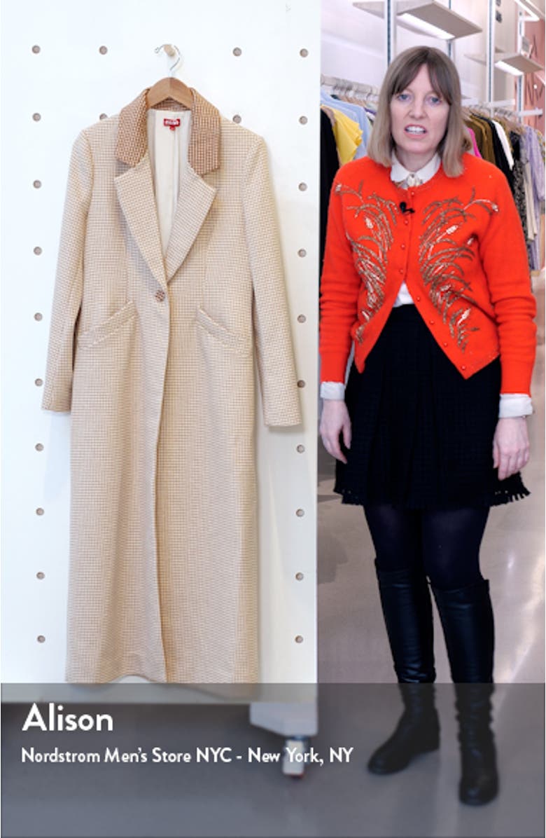 Ganji Gingham Check Coat, sales video thumbnail