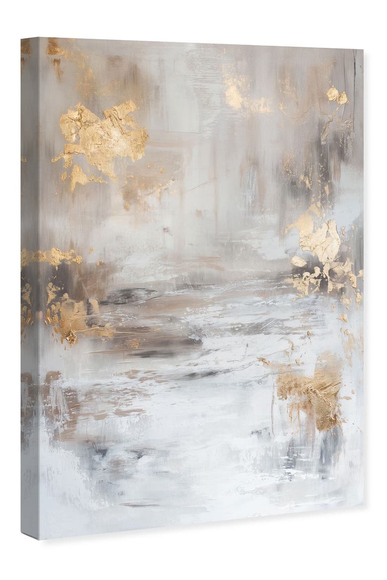 Burnished Patina Canvas Wall Art, Alternate, color, GREY