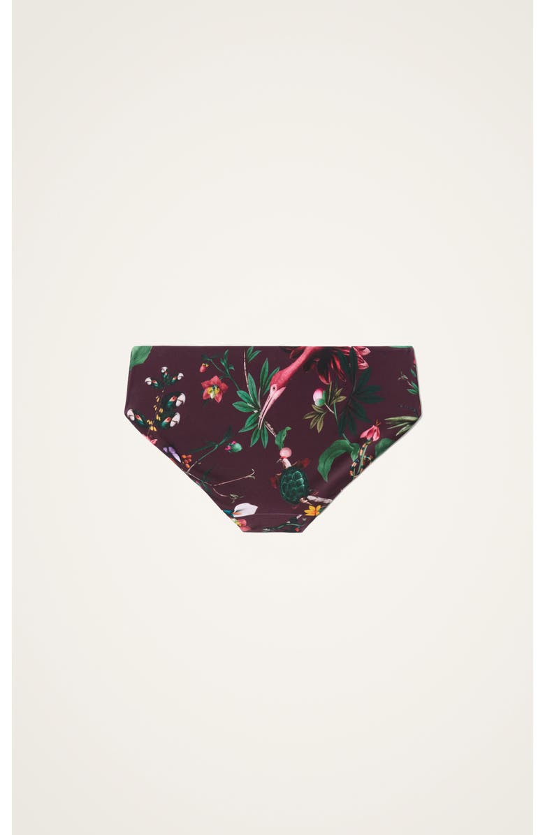 La DoubleJ Boy Brief, Alternate, color, Zooflora Mini Bordeaux