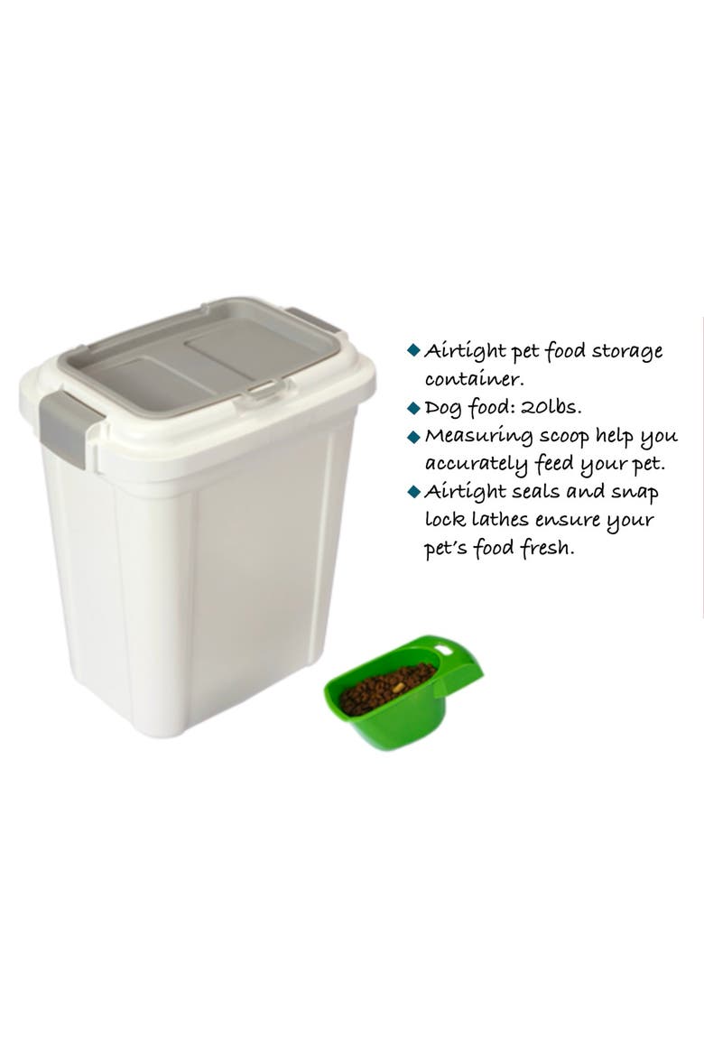Airtight Pet Food Storage Container, Alternate, color, Multicolored