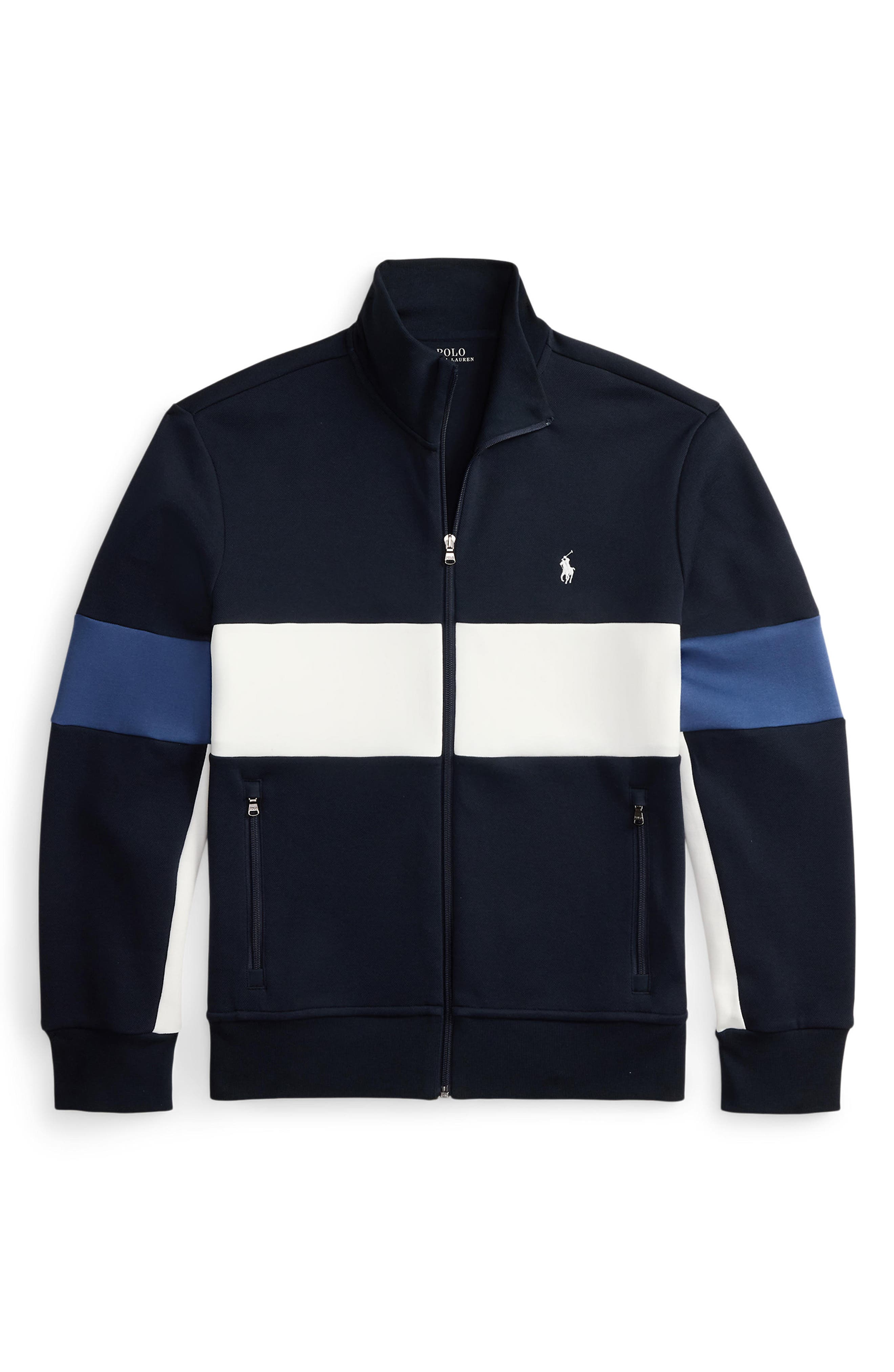 Polo Ralph Lauren Mesh Texture Track Jacket (Men) | Nordstromrack