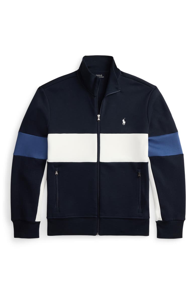 Mesh Texture Track Jacket, Alternate, color, AVIATOR NAVY