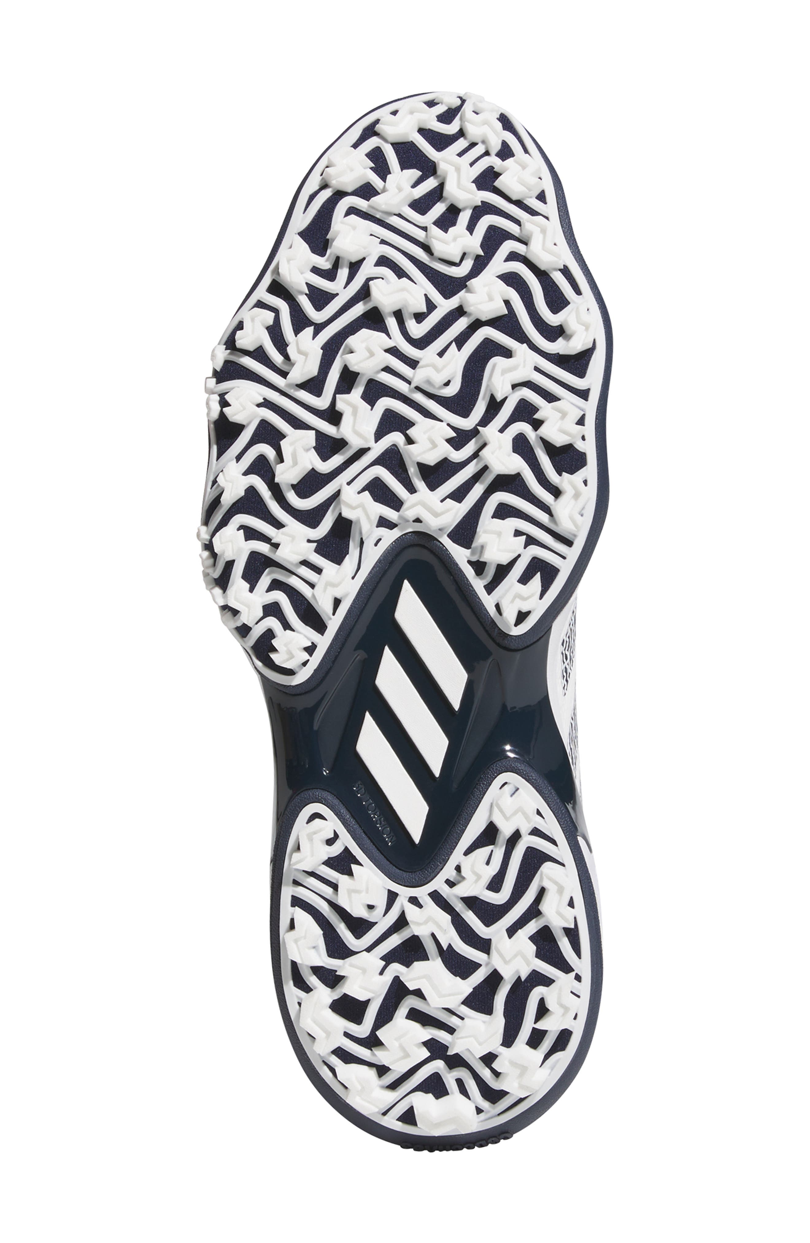 adidas Codechaos 25 Waterproof Spikeless Golf Shoe, Alternate, color, White/ Collegiate Navy/ White