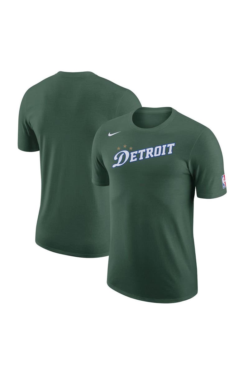 Nike Men's Nike Green Detroit Pistons 2022/23 City Edition Essential Logo Performance T-Shirt, Main, color, 