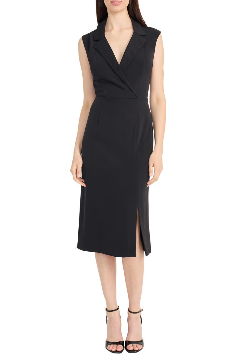 Maggy London Collared Sheath Dress, Main, color, 