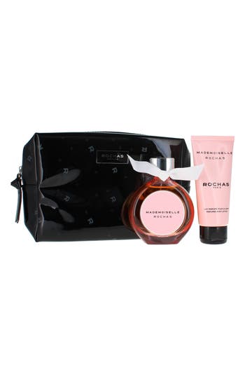 Rochas Mademoiselle Eau De Parfum 3-piece Gift Set $150 Value In Transparent
