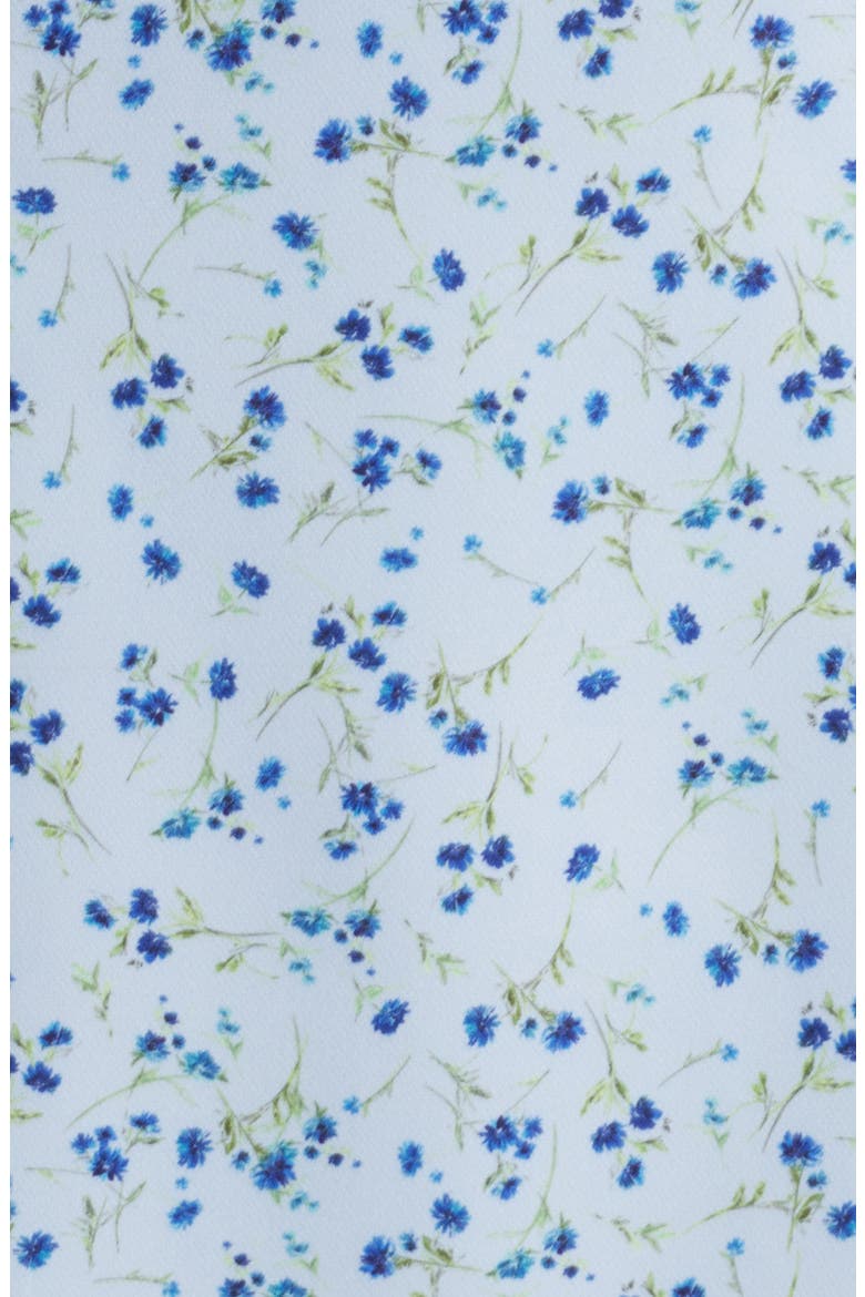 Echo Floral Crepe Dress, Alternate, color, ICY BLUE MULTI