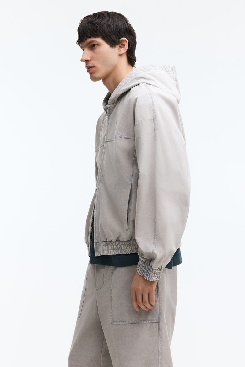 Hooded Jacket, Alternate, color, Light gray