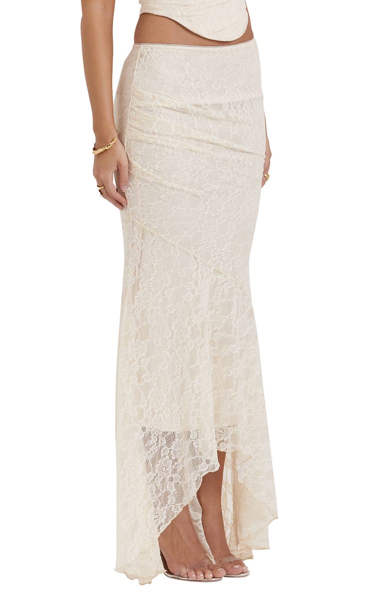 HOUSE OF CB Therese Floral Lace Maxi Skirt, Alternate, color, Vintage Cream
