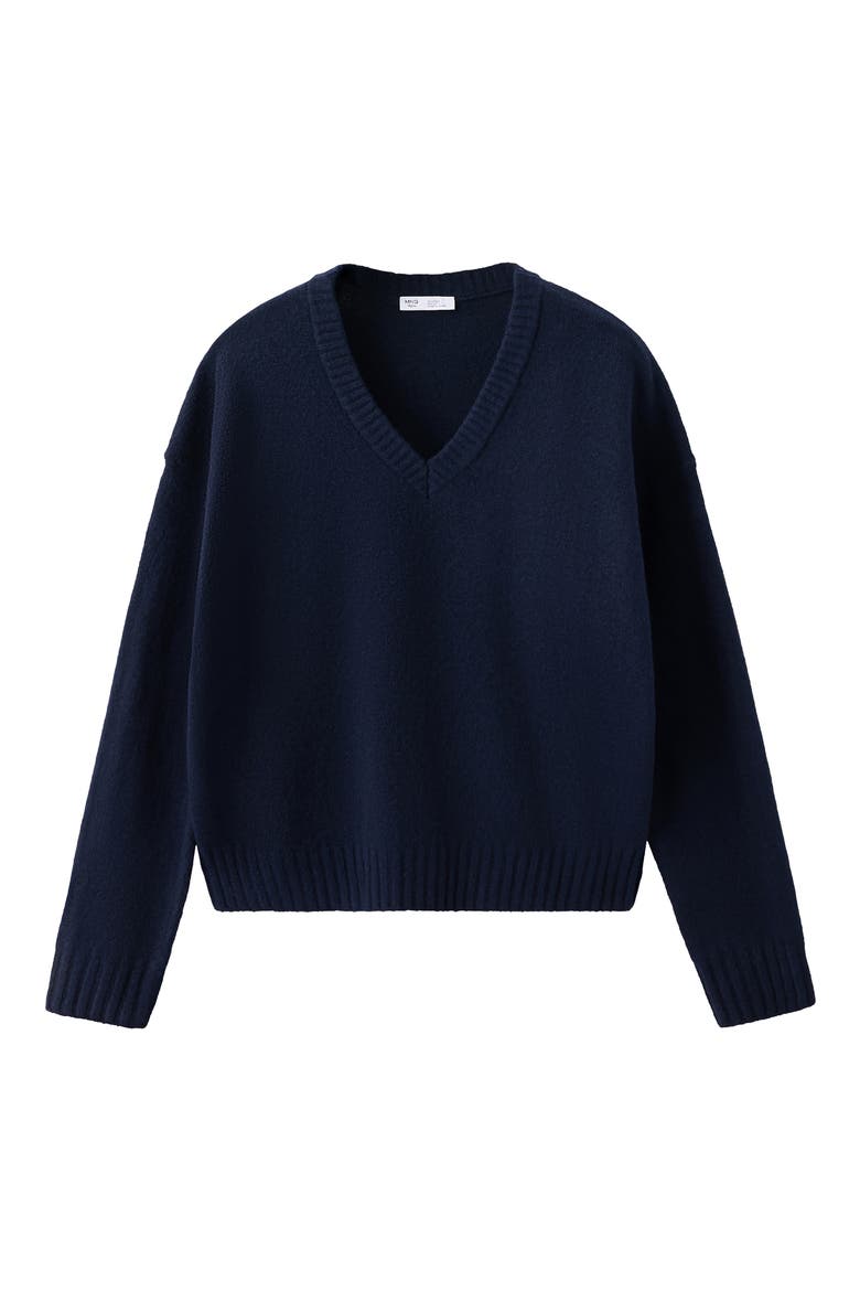 V-Neck Sweater, Main, color, NAVY