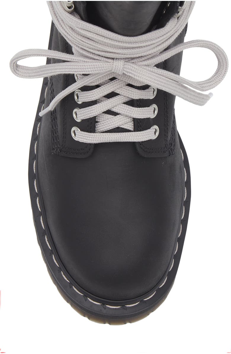 Rick Owens x Dr. Martens 1460 Quad Sole Boot, Alternate, color, 09 Black
