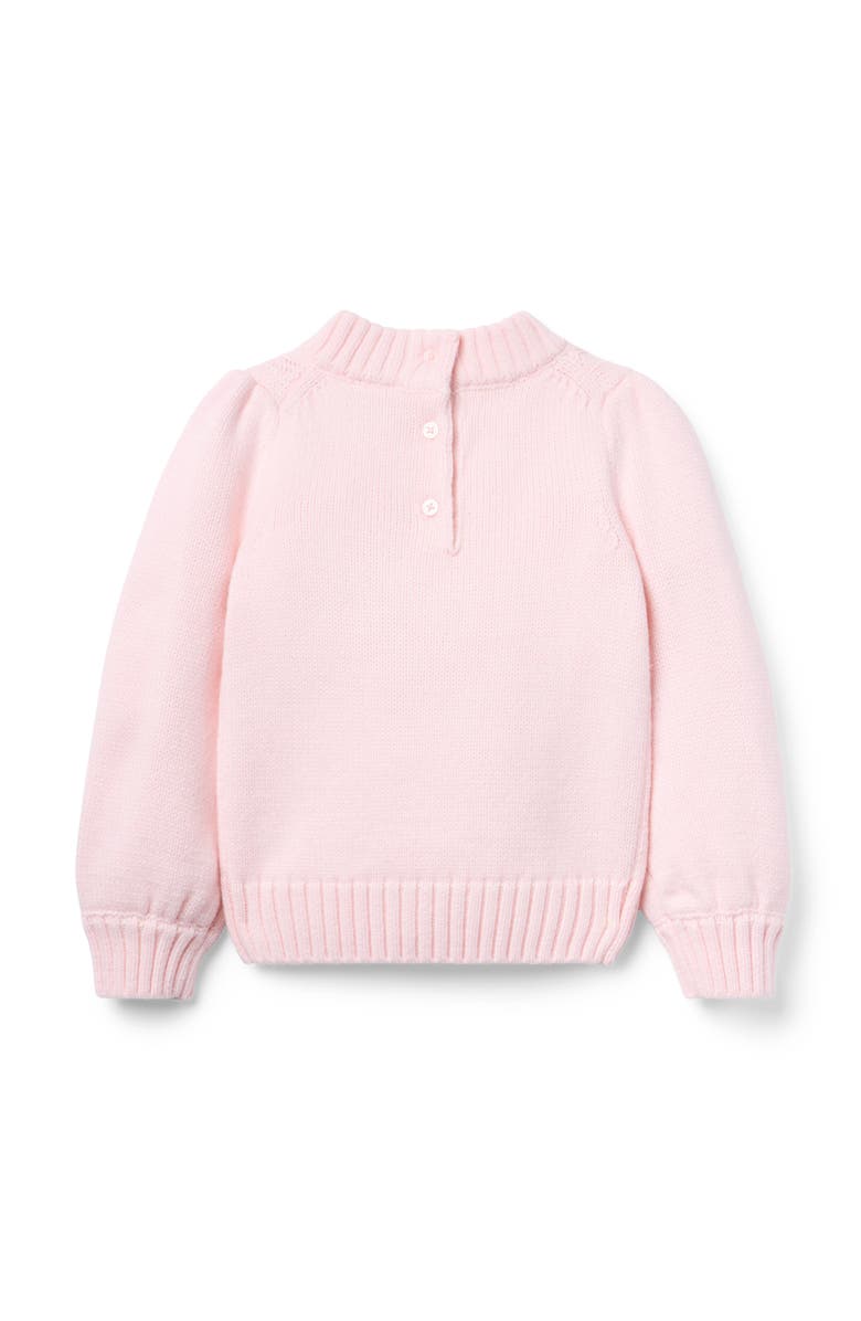 Janie and Jack The Equestrian Cable Sweater, Alternate, color, Pink