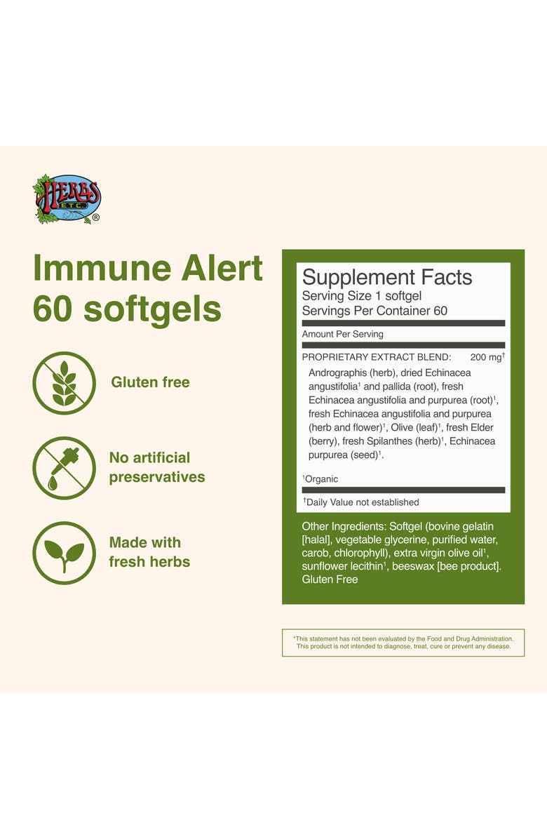 Trace Minerals Herbs Etc. Immune Alert 60 ct. Softgels, Alternate, color, NO COLOR