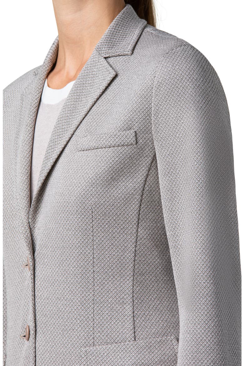Tricot Blazer, Alternate, color, LIGHT TAUPE-SUNSHINE POP