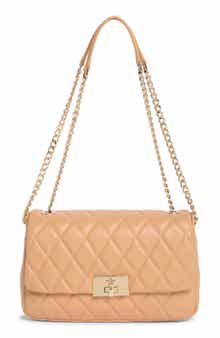 carey smooth quilted leather shoulder bag