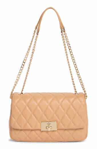 carey smooth quilted leather shoulder bag