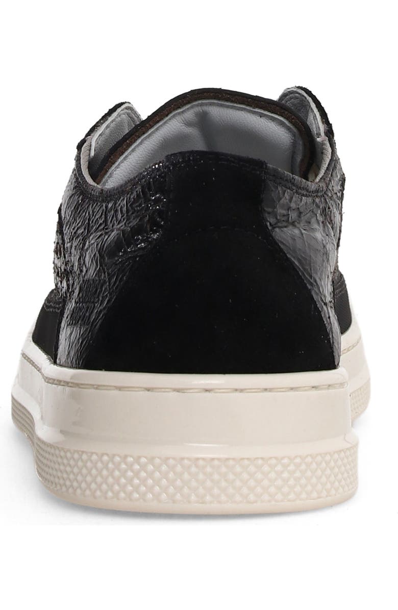 Candice Cooper Tim Perforated Leather Lace-Up Sneaker, Alternate, color, Black