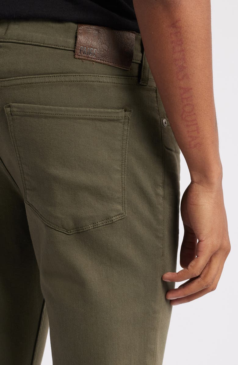 PAIGE Lennox Transcend Slim Fit Jeans, Alternate, color, Aged Moss