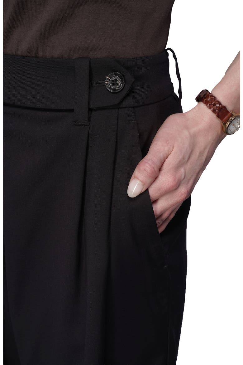 The Empower Wide Leg Short, Alternate, color, BLACK
