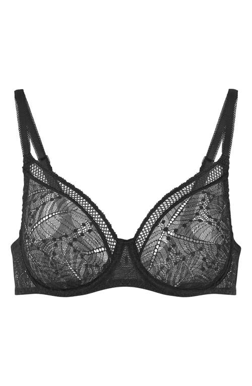 Simone Perele Womens Comete Underwire Stretch-lace And Mesh Bra In Black
