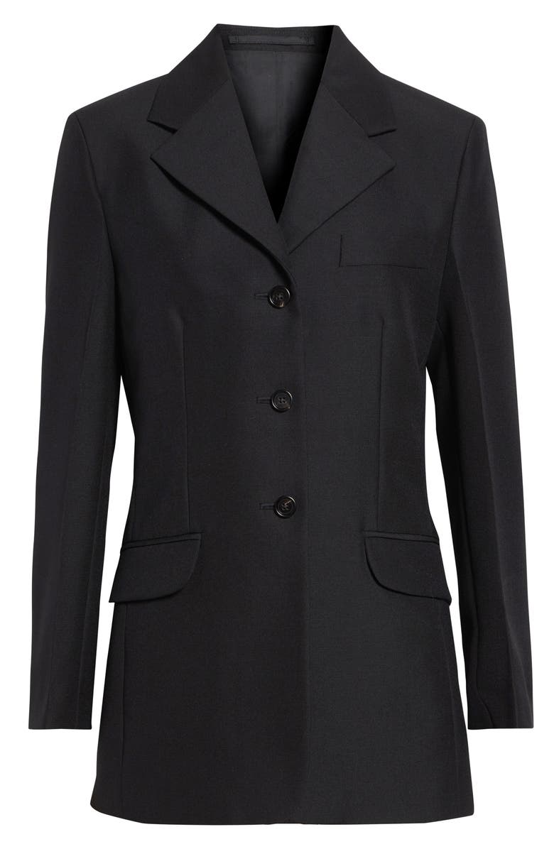 Jil Sander Wool & Mohair Coat, Main, color, Black