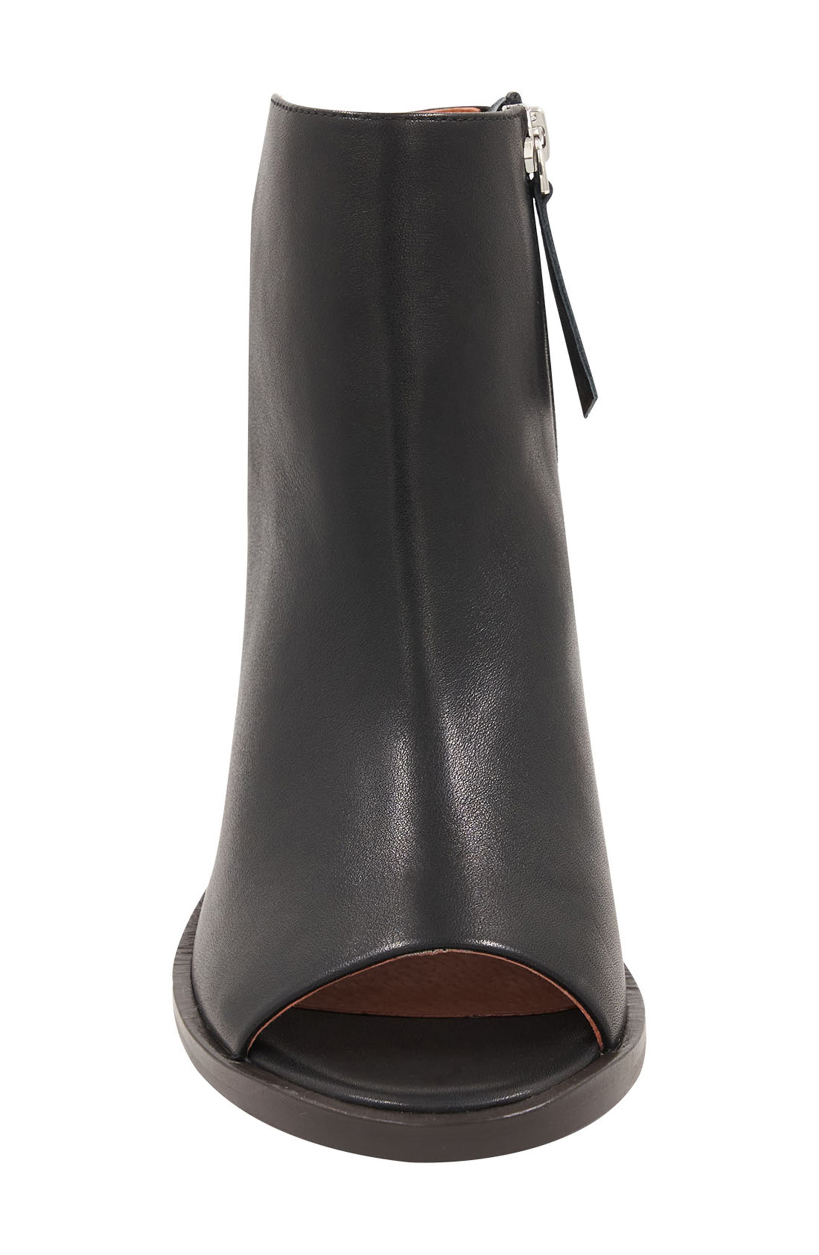 André Assous Zazie Peep Toe Sandal, Alternate, color, Black