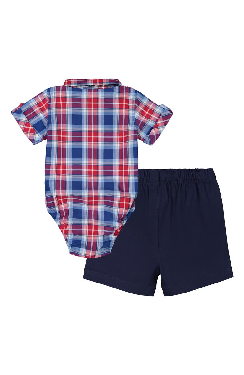 Andy & Evan Bodysuit, Shorts & Bow Tie Set, Alternate, color,