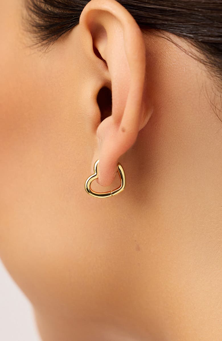 Ana Luisa Heart Earrings - Daryl, Alternate, color, Gold
