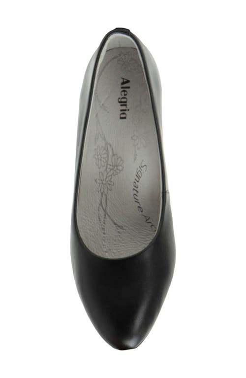 Alegria By Pg Lite Lisah Almond Toe Pump In Black