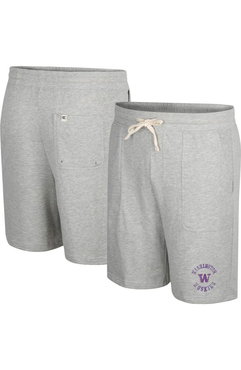 COLOSSEUM Men's Colosseum Heather Gray Washington Huskies Love To Hear This Terry Shorts, Main, color, 