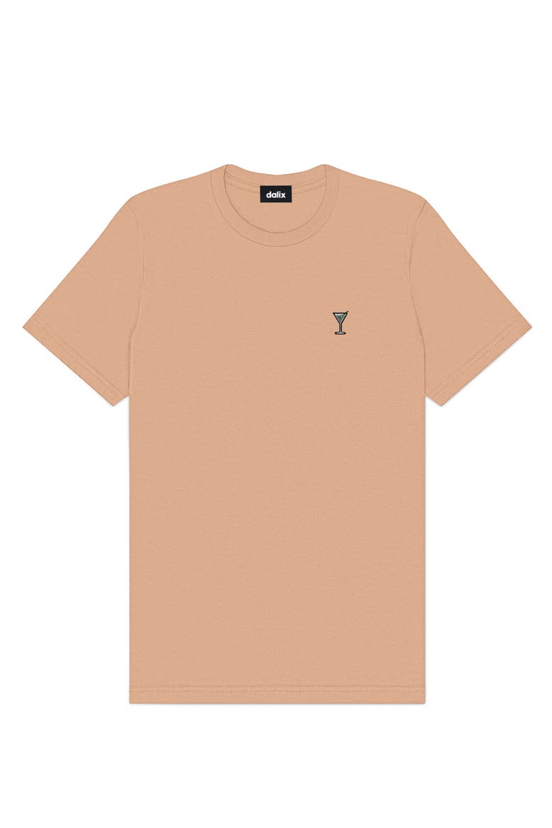 Mens Martini Cotton Tee, Main, color, Peach