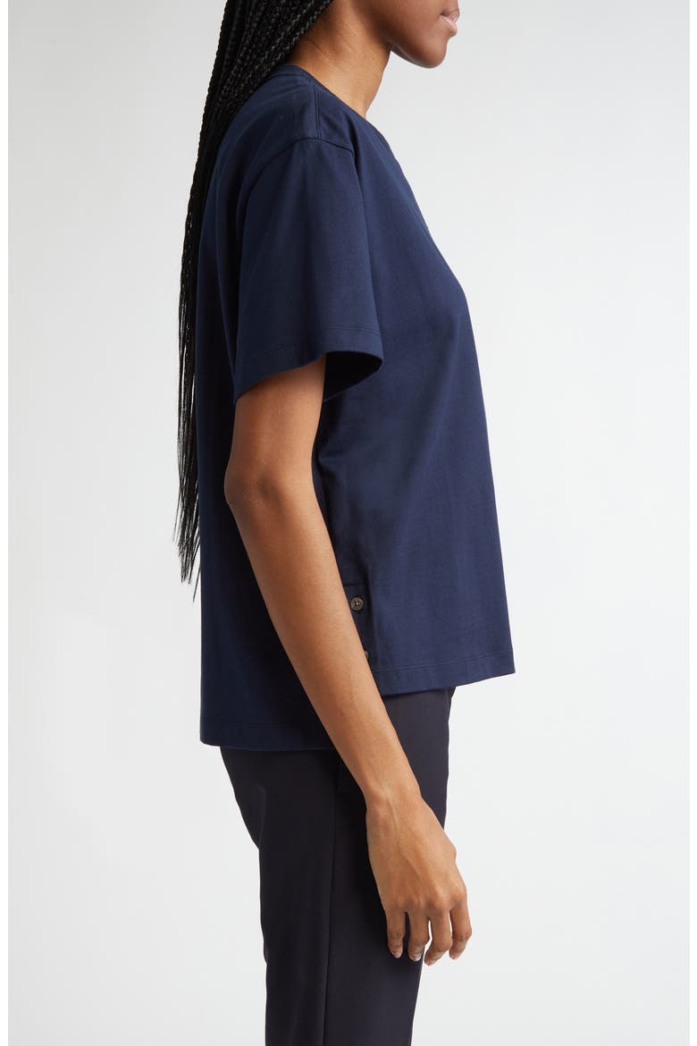 Medium Weight Cotton Jersey Boxy Pocket Tee, Alternate, color, NAVY