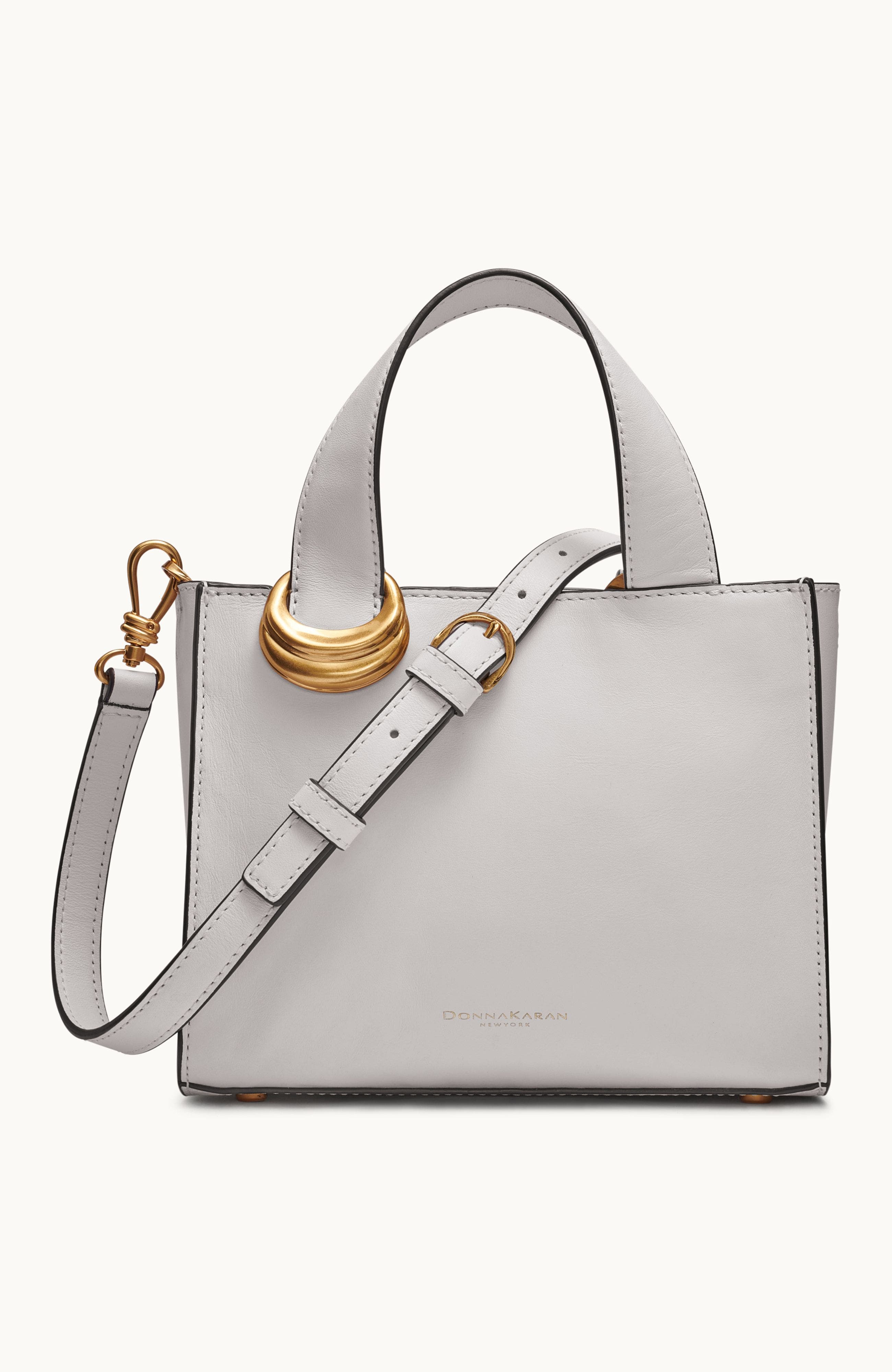 Donna Karan New York Hewlett Crossbody, Main, color, Brillant White