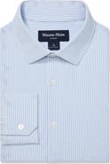 Mizzen+Main Leeward Trim Fit Stripe Performance Button-Up Shirt