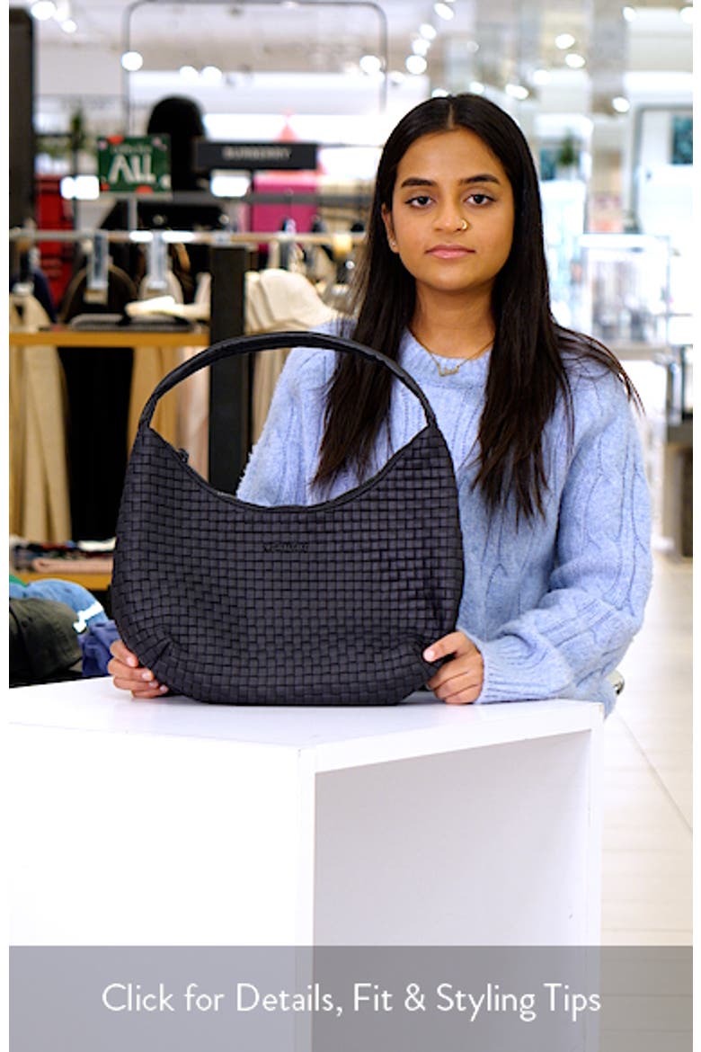 Medium Woven Nylon Shoulder Bag video