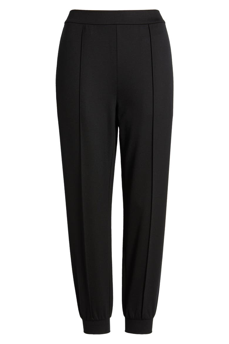 Pintuck Ankle Joggers, Alternate, color, BLACK