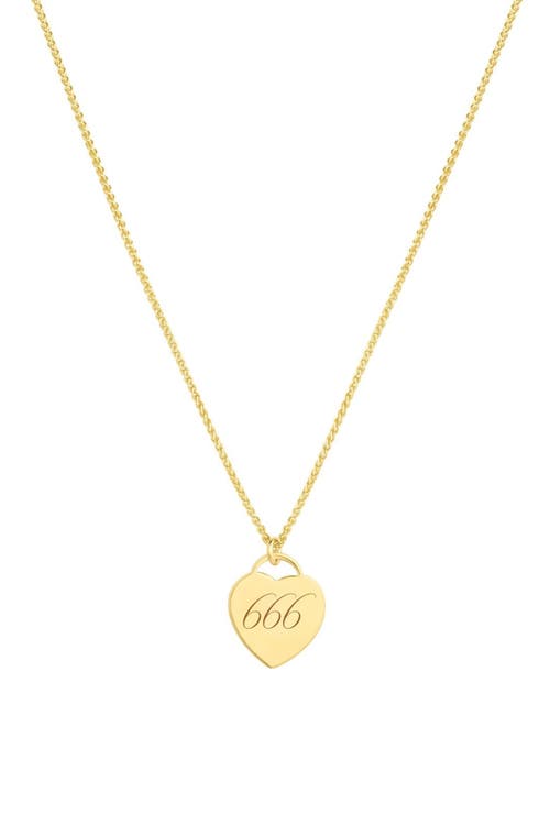 Set & Stones Alice Angel Numbers Necklace In Gold